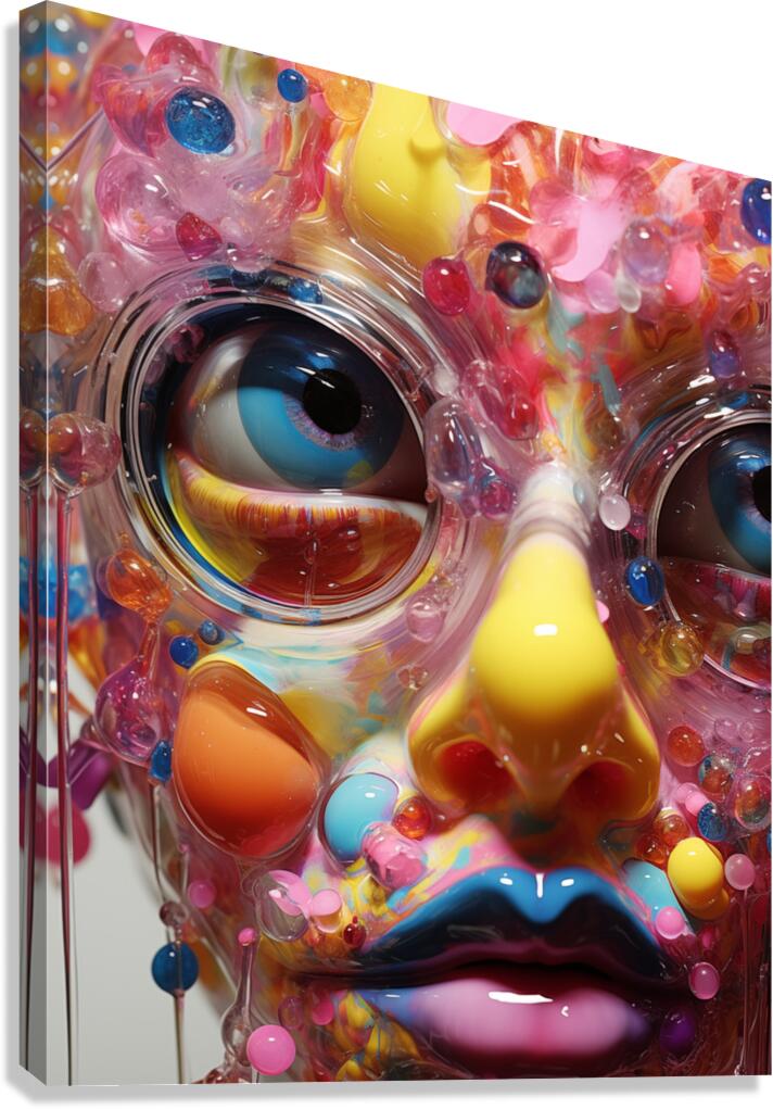 Insanity - Neo-Pop Portrait Art Prints Canvas Print