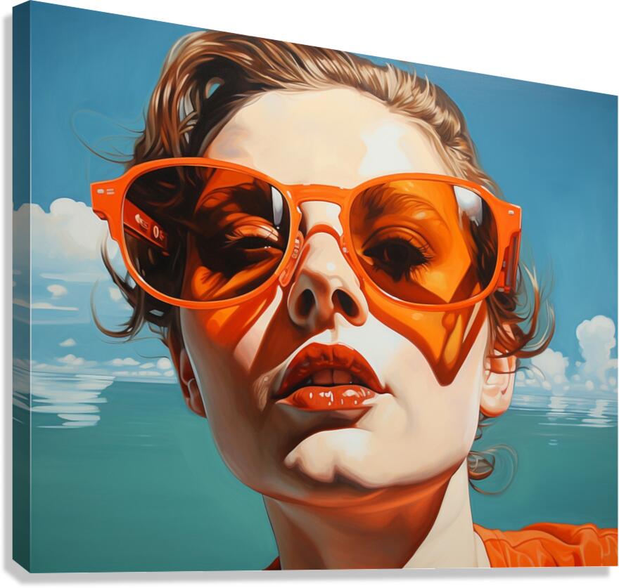 Dissociation - Pop Surreal Portrait Art Prints Canvas Print