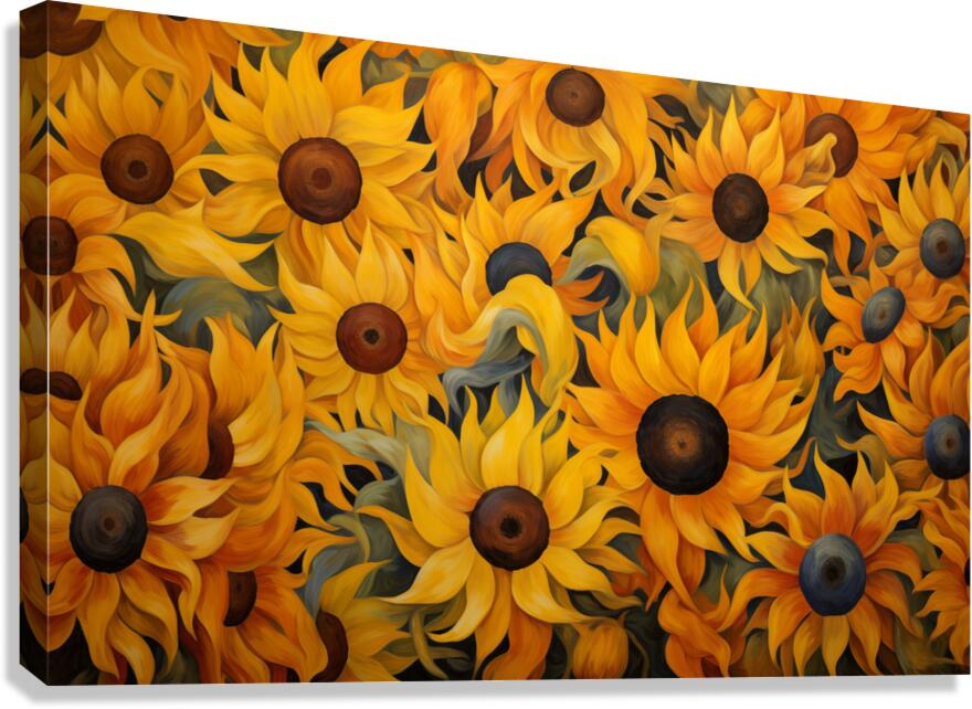 Jubilee - Sunflower Celebration Art Prints Canvas Print