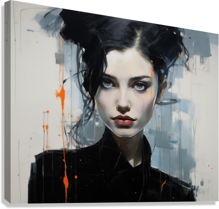 Narcissistic – Modern Portrait Study Art Print Canvas Print