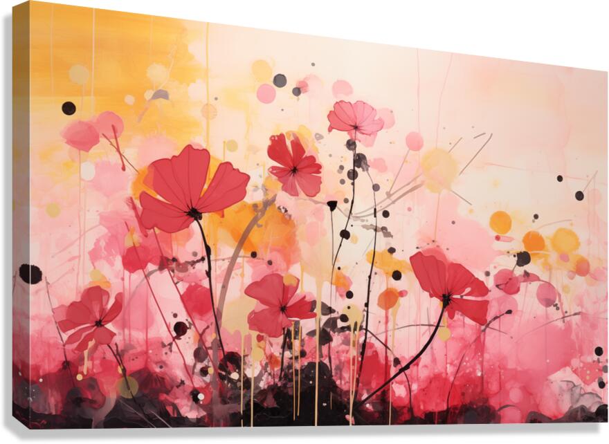 Bliss – Abstract Floral Dream Art Print Canvas Print