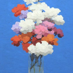 Fiori NellAzzurro - Flowers In The Blue - Italian Floral Art Prints