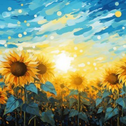 Resonance – Sunflower Field Art Print