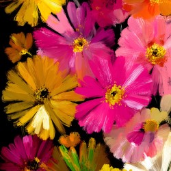 Luce Che Sboccia Nel Buio - Light That Blooms In The Dark - Luminous Floral Art Prints