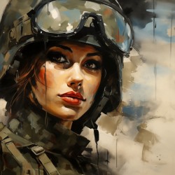 Woman of War – Contemporary Figurative Art Print