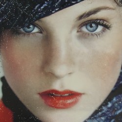 The Stare – Vintage Fashion Portrait Art Print