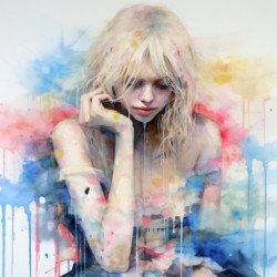 Body Dysmorphic Disorder – Conceptual Pastel Portrait Art Print