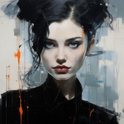 Narcissistic – Modern Portrait Study Art Print