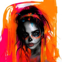 Fuego De Los Muertos - Fire Of The Dead - Dia De Los Muertos Art Prints