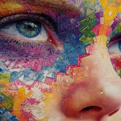 Cartografia Del Alma - Cartography Of The Soul - Surreal Portrait Art Prints