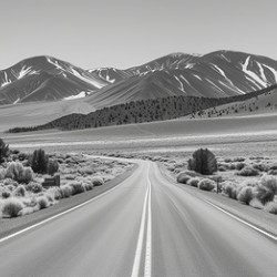 Starting Line - Minimal Landscape Art Prints