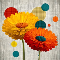 Daisy Pop – Modern Floral Art Print