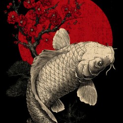 Akai Taiyo 赤い太陽 - Red Sun - Japanese Minimal Art Prints