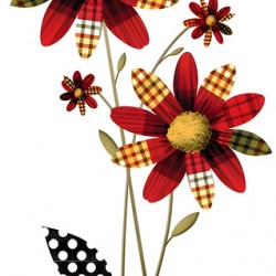 Plaid Botanica 32 - Contemporary Floral Art Prints