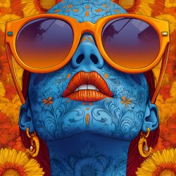 Chill - Pop Surreal Sugar Skull Portrait Art Prints