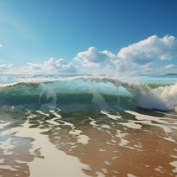 Beach – Modern Seascape Art Print