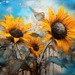 Nanci Ann – Sunflower Field Art Print