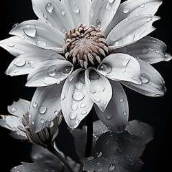 Petal Portrait – Reflective Floral Art Print