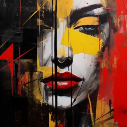 Addiction – Abstract Portrait Print