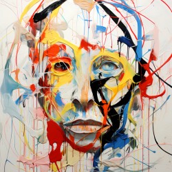 Rejection – Abstract Face Print