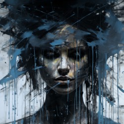 SOCIOPATH – Dark Abstract Art Print