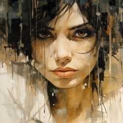 SUS – Suspicion in Dripping Paint Print