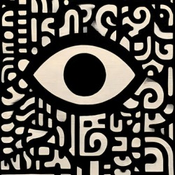 Eye in the Code – Abstract Symbolism Print