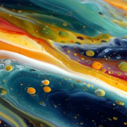 Nebula Runoff – Fluid Abstract Art Print