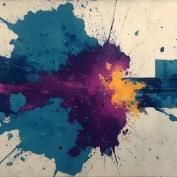 Impact Zone – Urban Splatter Abstract Print