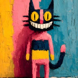 The Laughing Cat – Contemporary Pop Art Print