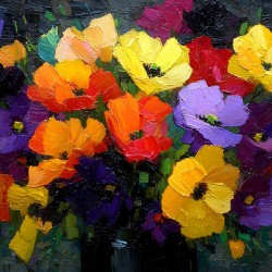 Bloom Rush – Floral Abstract Art Print