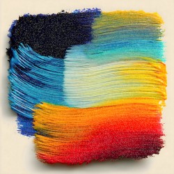 Chromatic Blocks IX – Patchwork Abstract Print