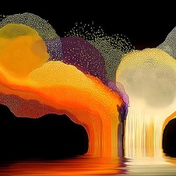 Feeding the Crucible – Molten Horizon Abstract