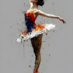 Painted Arabesque – Ballerina Print