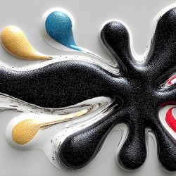 Melted Orbit – Playful Drip Abstract Print