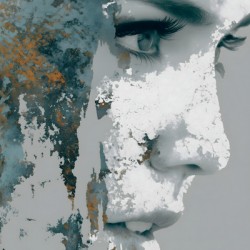 Weathered Profile – Women’s Portrait Art Print