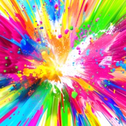 Paintbomb – Color Splash Abstract Art Print