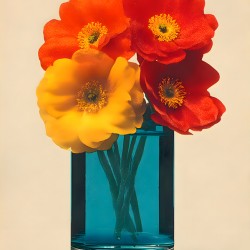 Amber Glass – Bold Bloom Print