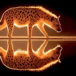 Ember Stalker – Hyena Reflection Print
