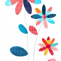 Plaid Botanica 25 - Modern Floral Art Prints