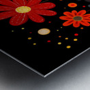 Jardin Geometrique - Geometric Garden - Graphic Floral Art Prints Metal print