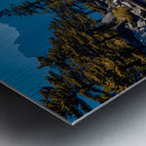 Stillness Between The Pines - Mountain Lake Landscape Art Prints Metal print