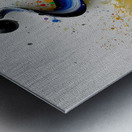 Neon Comet – Drip & Splatter Abstract Print Metal print