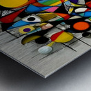 Confetti Logic – Color Grid Abstract Print Metal print