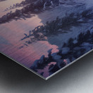 Solstice River – Winter Twilight Landscape Print Metal print