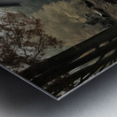 Farmhouse – Rustic Country Landscape Art Print Metal print