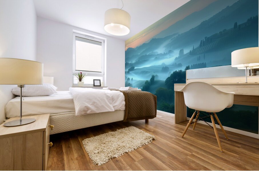 Beneath The Breath Of Dawn - Sunrise Landscape Art Prints Mural print