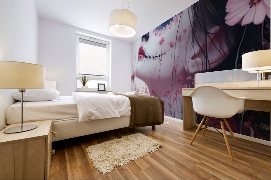 El Silencio De Los Muertos Bellos - The Silence Of The Beautiful Dead - Dia De Los Muertos Art Prints Mural print