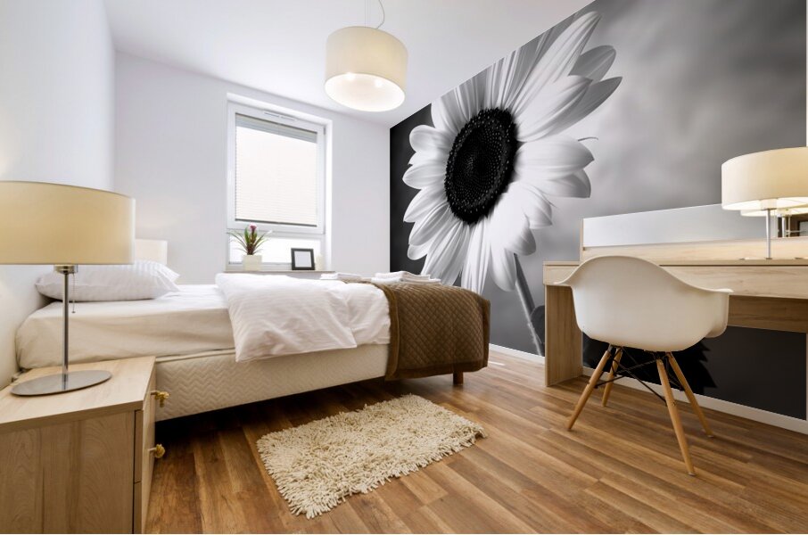 Sunflower Selfie 11 - Sunflower Portrait Art Prints Mural print