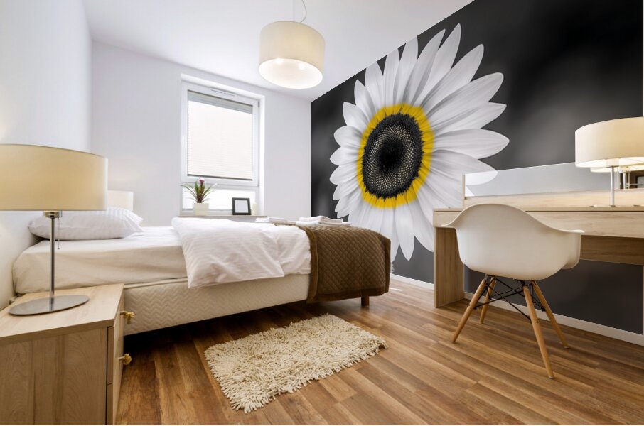 Sunflower Selfie 12 - Sunflower Portrait Art Prints Mural print